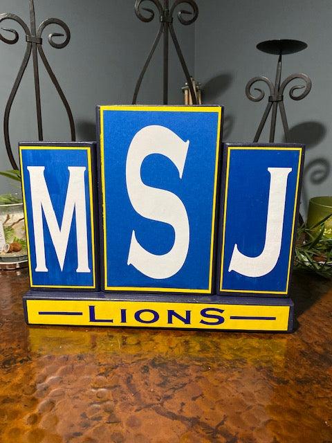 customizable msj lions school decor