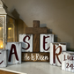 Eastern He Has Risen Wooden Block Decorations