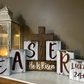 Eastern He Has Risen Wooden Block Decorations