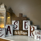 Eastern He Has Risen Wooden Block Decorations